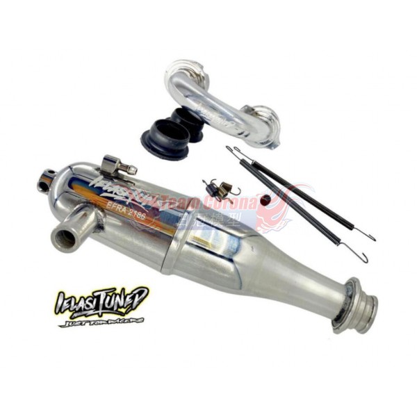 Nitro Rc Car Black Tuned Exhaust Pipe For 1/10 Scale S Fits Hot